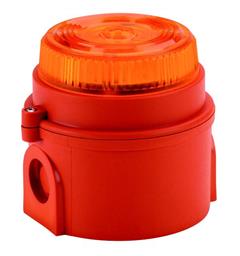 Ex LED Beacon IS-mB1 16-28vDC 2:AMBER 1or2 d.fl/s IP65 Ex ia IICT4 Ga (Mini)